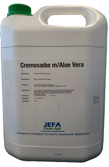 JEFA Clean  cremesæbe m/aloe vera 5 L